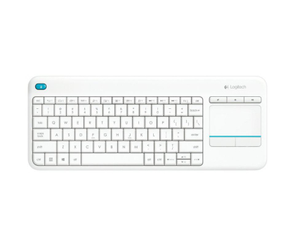 Klawiatura Logitech Wireless Touch K400 Plus biała